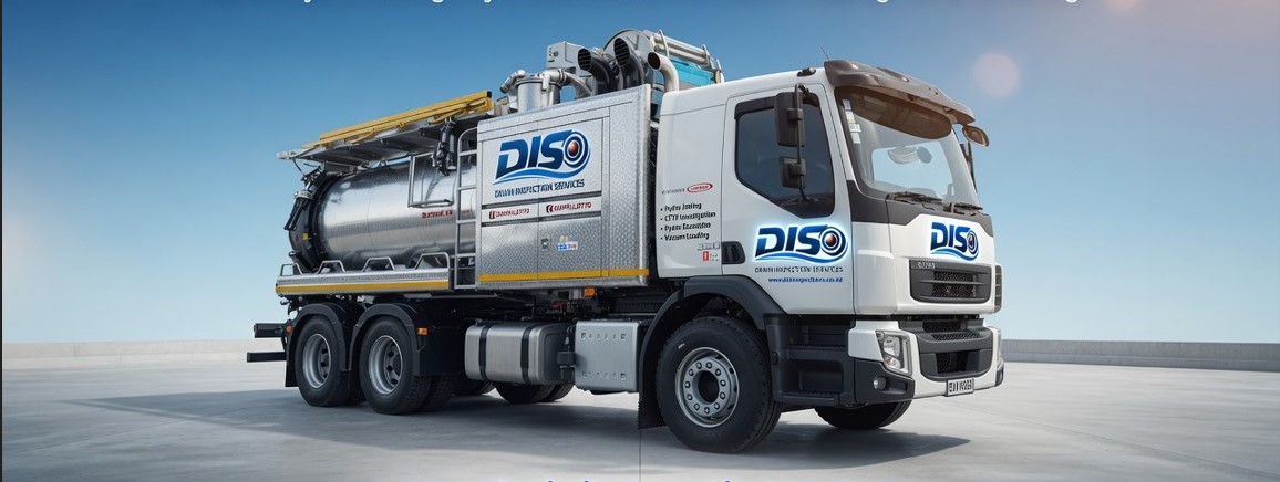 DIS — Drain Inspection Services branded vacuum / inspection truck